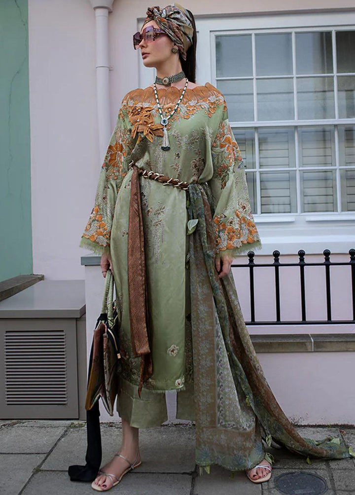 Sobia Nazir Embroidered Silk Suits Unstitched 3 Piece SN23SL D-07 - Formal Collection