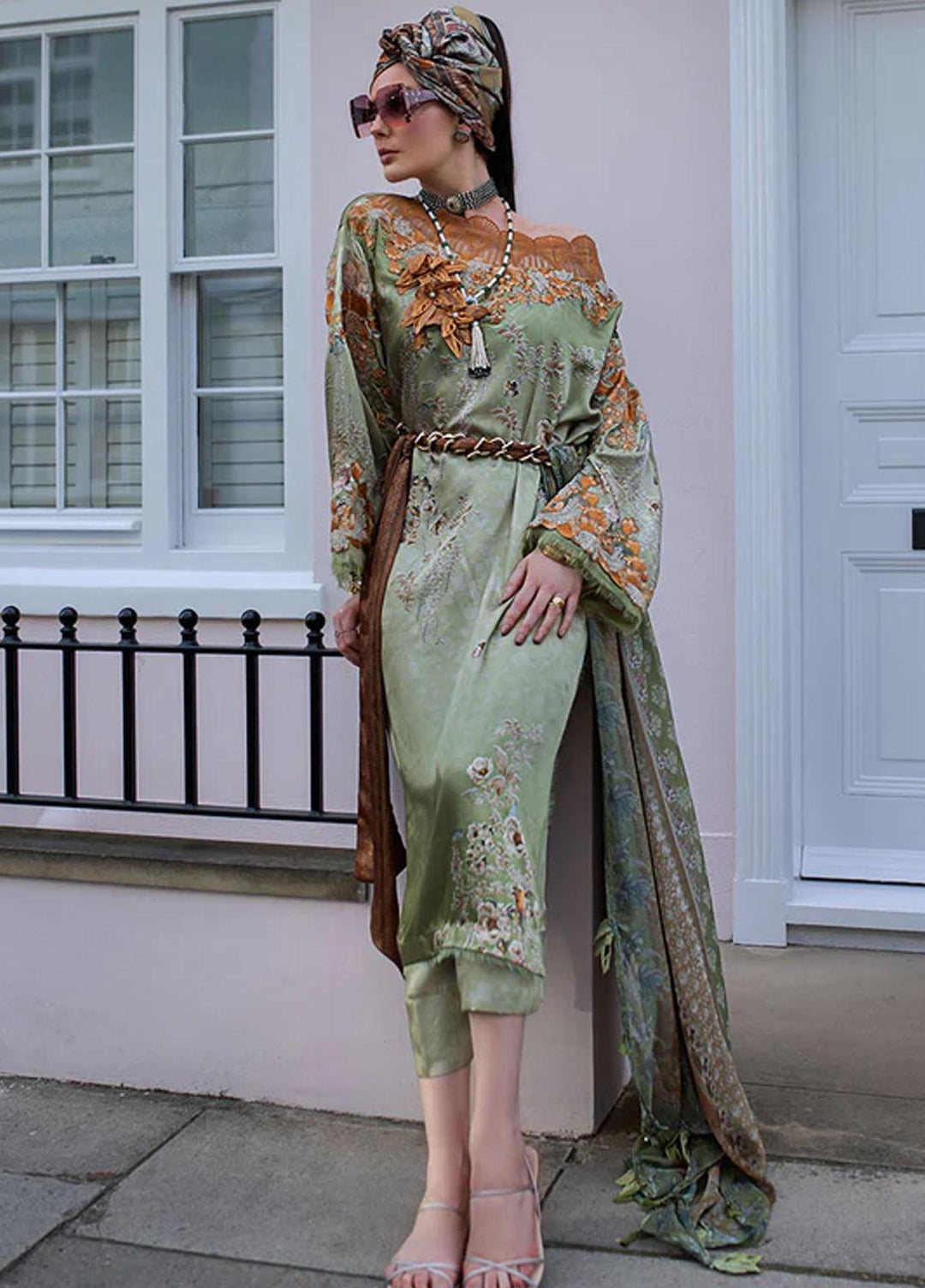 Sobia Nazir Embroidered Silk Suits Unstitched 3 Piece SN23SL D-07 - Formal Collection