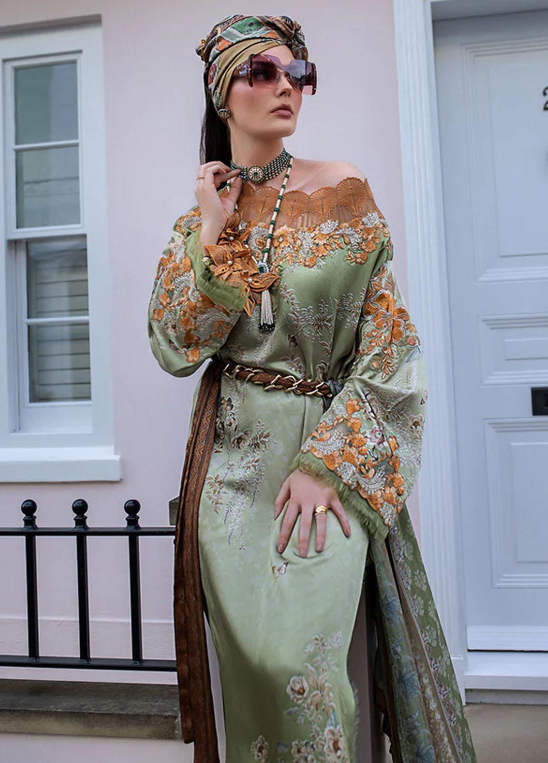 Sobia Nazir Embroidered Silk Suits Unstitched 3 Piece SN23SL D-07 - Formal Collection