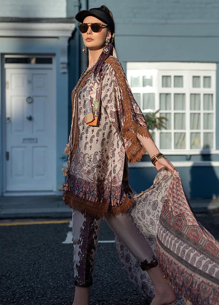 Sobia Nazir Embroidered Silk Suits Unstitched 3 Piece SN23SL D-09 - Formal Collection