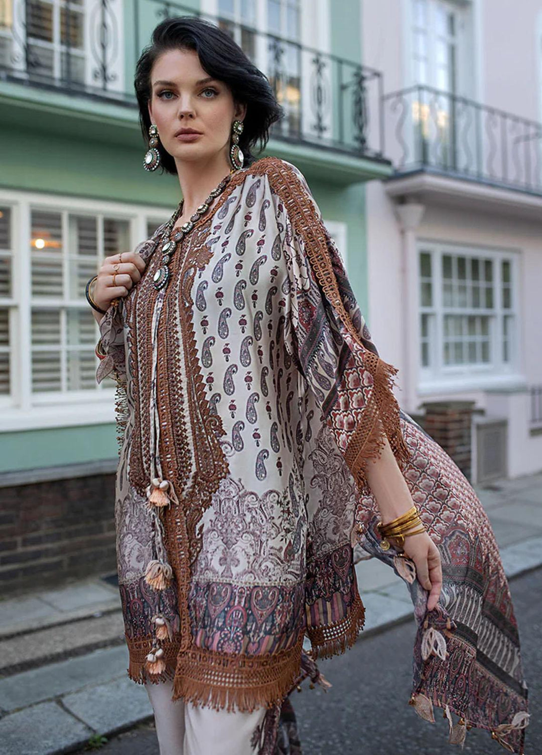 Sobia Nazir Embroidered Silk Suits Unstitched 3 Piece SN23SL D-09 - Formal Collection