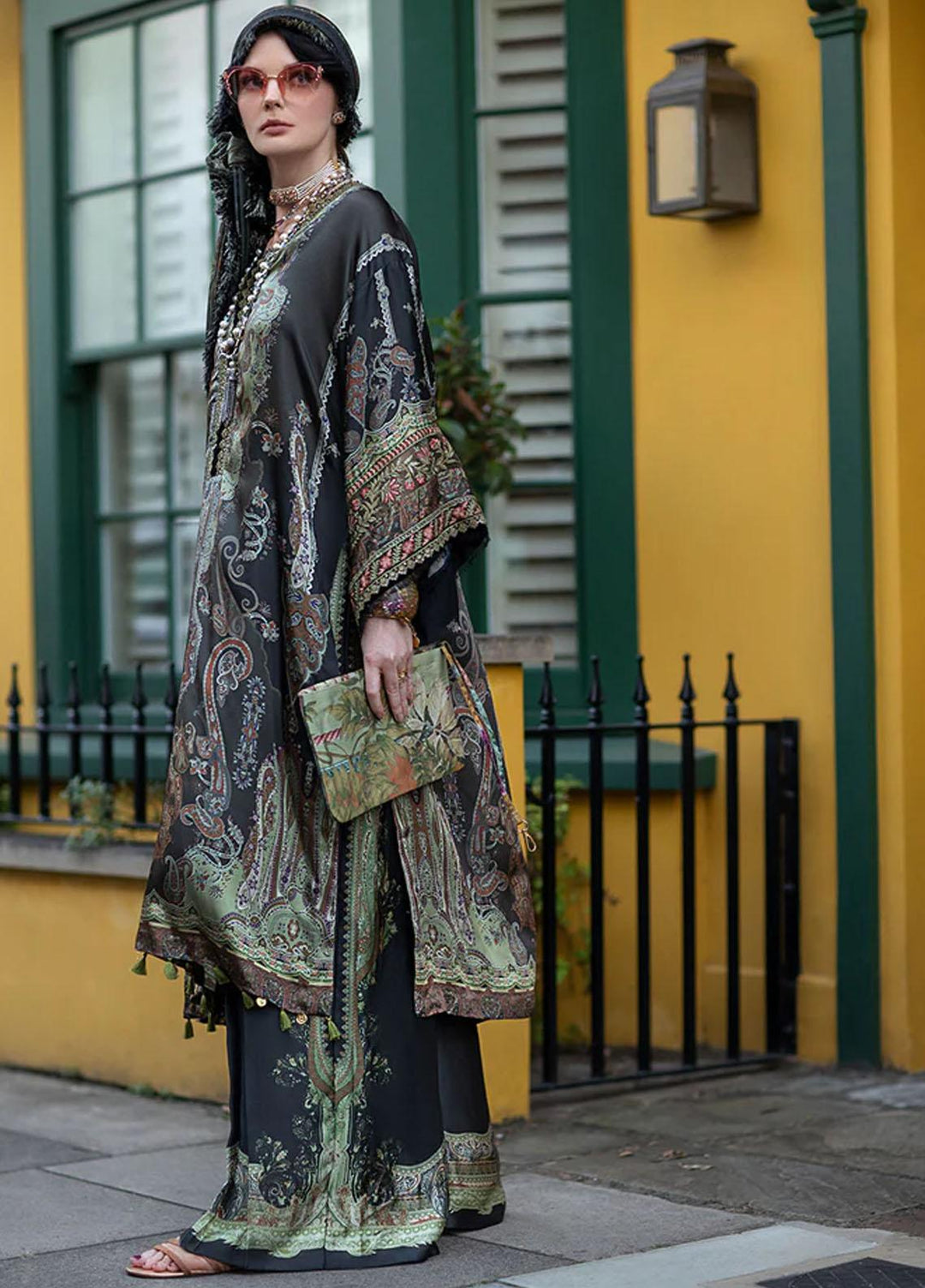 Sobia Nazir Embroidered Silk Suits Unstitched 3 Piece SN23SL D-10 - Formal Collection