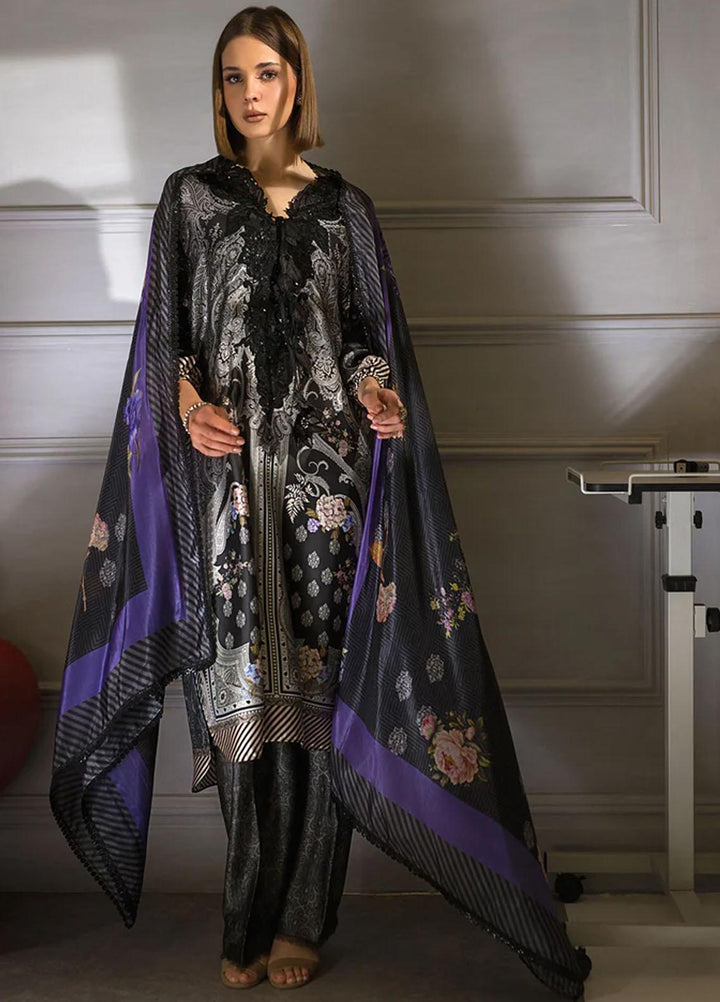 Sobia Nazir Embroidered Silk Suits Unstitched 3 Piece SN23SL-V2 S23V2-02 - Luxury Collection