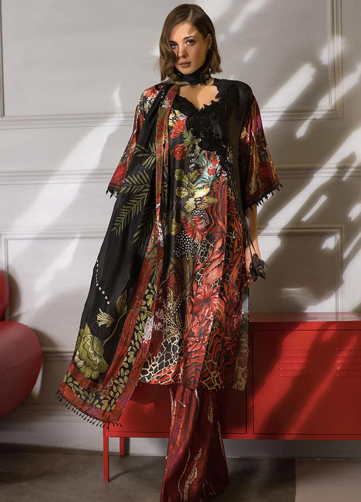 Sobia Nazir Embroidered Silk Suits Unstitched 3 Piece SN23SL-V2 S23V2-03 - Luxury Collection