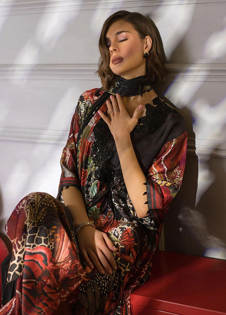 Sobia Nazir Embroidered Silk Suits Unstitched 3 Piece SN23SL-V2 S23V2-03 - Luxury Collection