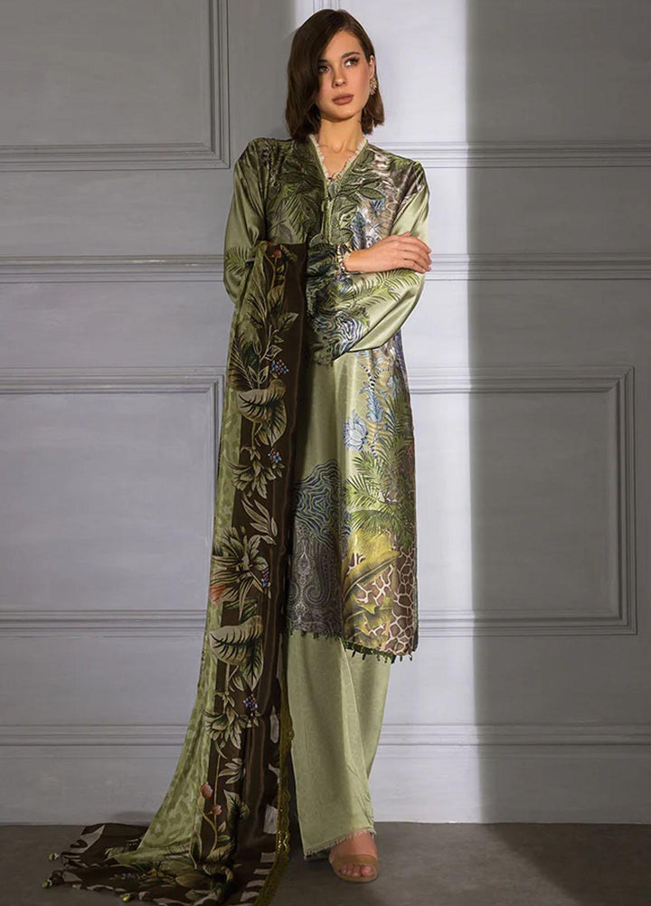 Sobia Nazir Embroidered Silk Suits Unstitched 3 Piece SN23SL-V2 S23V2-04 - Luxury Collection