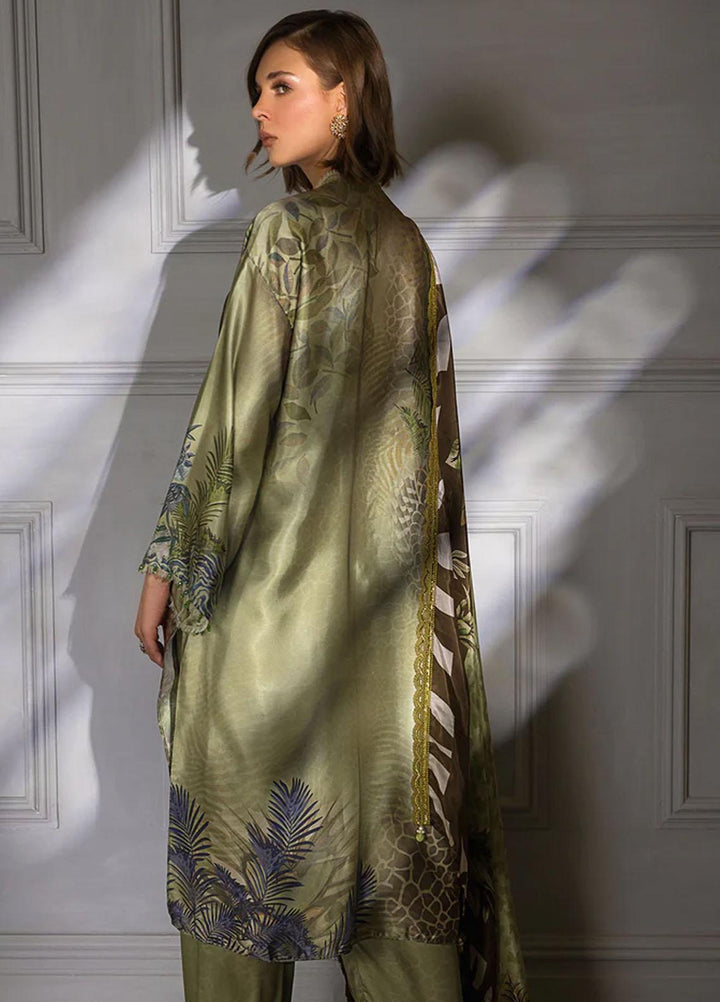 Sobia Nazir Embroidered Silk Suits Unstitched 3 Piece SN23SL-V2 S23V2-04 - Luxury Collection