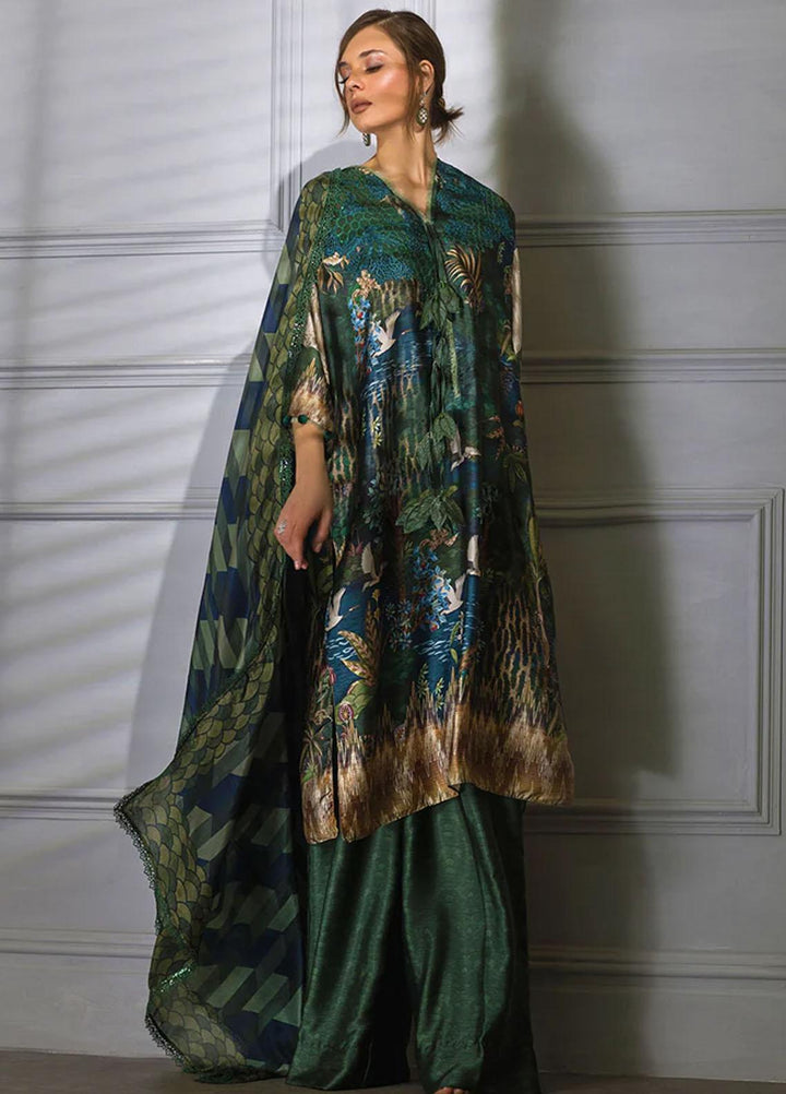 Sobia Nazir Embroidered Silk Suits Unstitched 3 Piece SN23SL-V2 S23V2-06 - Luxury Collection