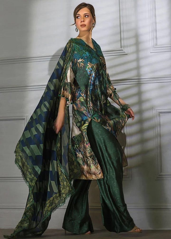 Sobia Nazir Embroidered Silk Suits Unstitched 3 Piece SN23SL-V2 S23V2-06 - Luxury Collection