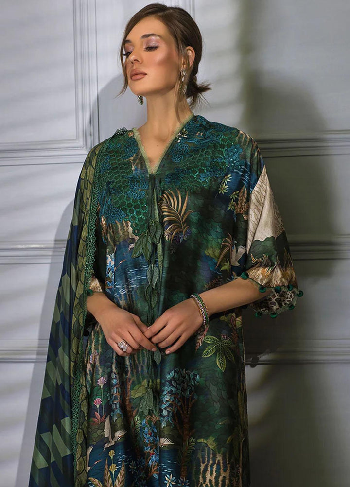 Sobia Nazir Embroidered Silk Suits Unstitched 3 Piece SN23SL-V2 S23V2-06 - Luxury Collection