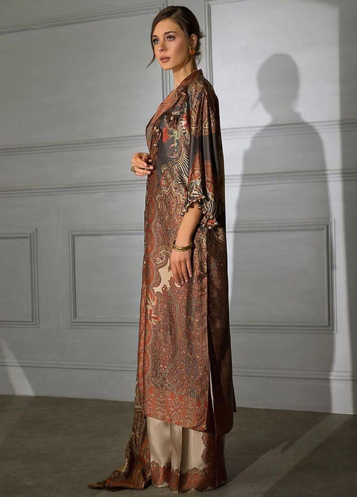 Sobia Nazir Embroidered Silk Suits Unstitched 3 Piece SN23SL-V2 S23V2-08 - Luxury Collection