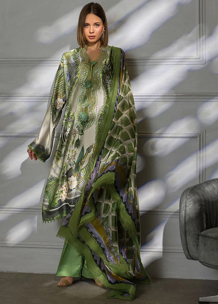 Sobia Nazir Embroidered Silk Suits Unstitched 3 Piece SN23SL-V2 S23V2-10 - Luxury Collection