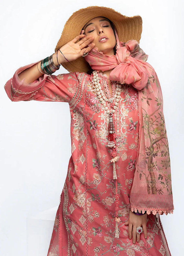 Sobia Nazir Embroidered Lawn Suits Unstitched 3 Piece SN23V 4A - Summer Collection