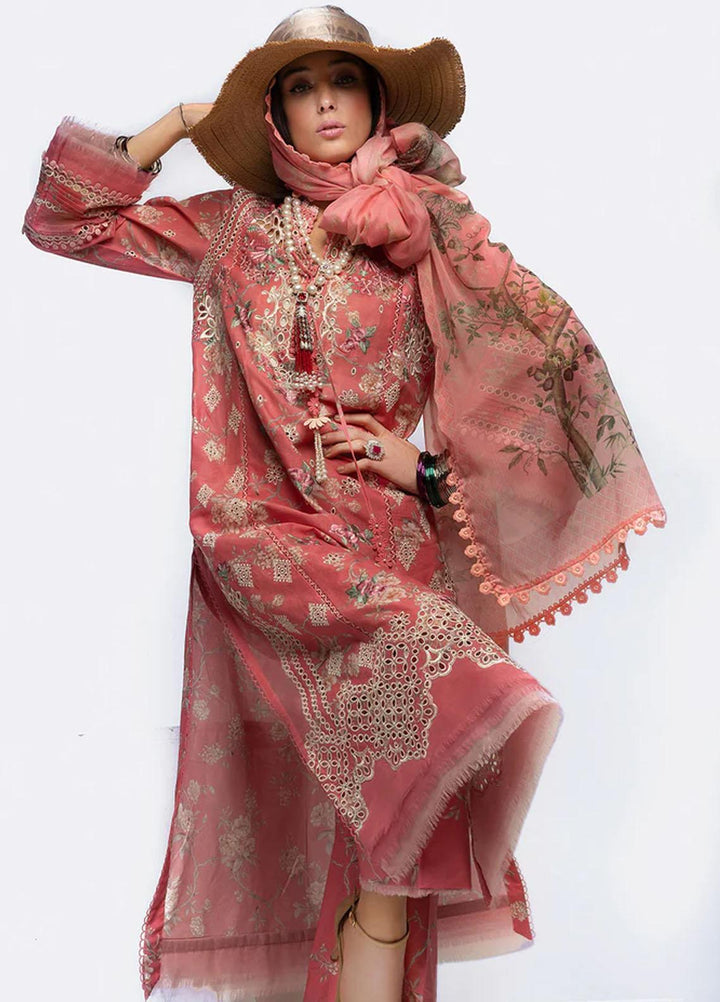 Sobia Nazir Embroidered Lawn Suits Unstitched 3 Piece SN23V 4A - Summer Collection