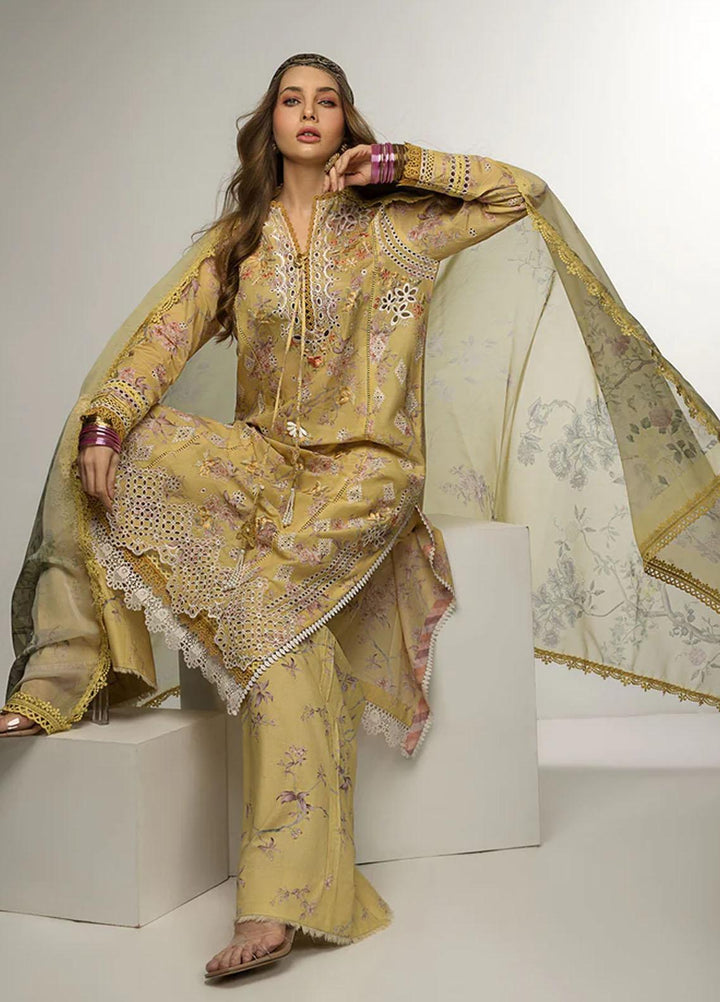 Sobia Nazir Embroidered Lawn Suits Unstitched 3 Piece SN23V 4B - Summer Collection