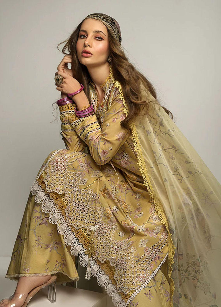 Sobia Nazir Embroidered Lawn Suits Unstitched 3 Piece SN23V 4B - Summer Collection