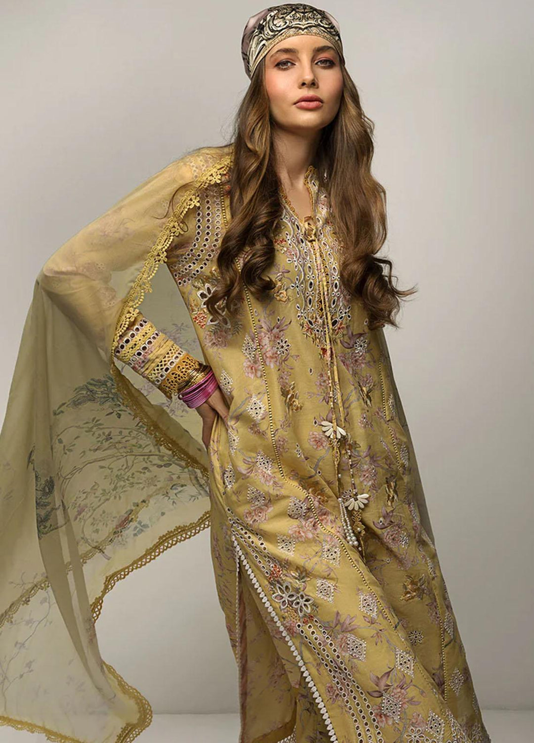 Sobia Nazir Embroidered Lawn Suits Unstitched 3 Piece SN23V 4B - Summer Collection