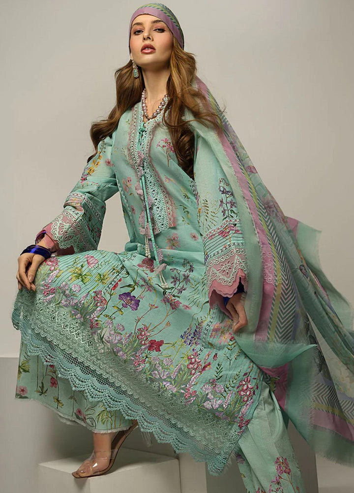 Sobia Nazir Embroidered Lawn Suits Unstitched 3 Piece SN23V 6A - Summer Collection