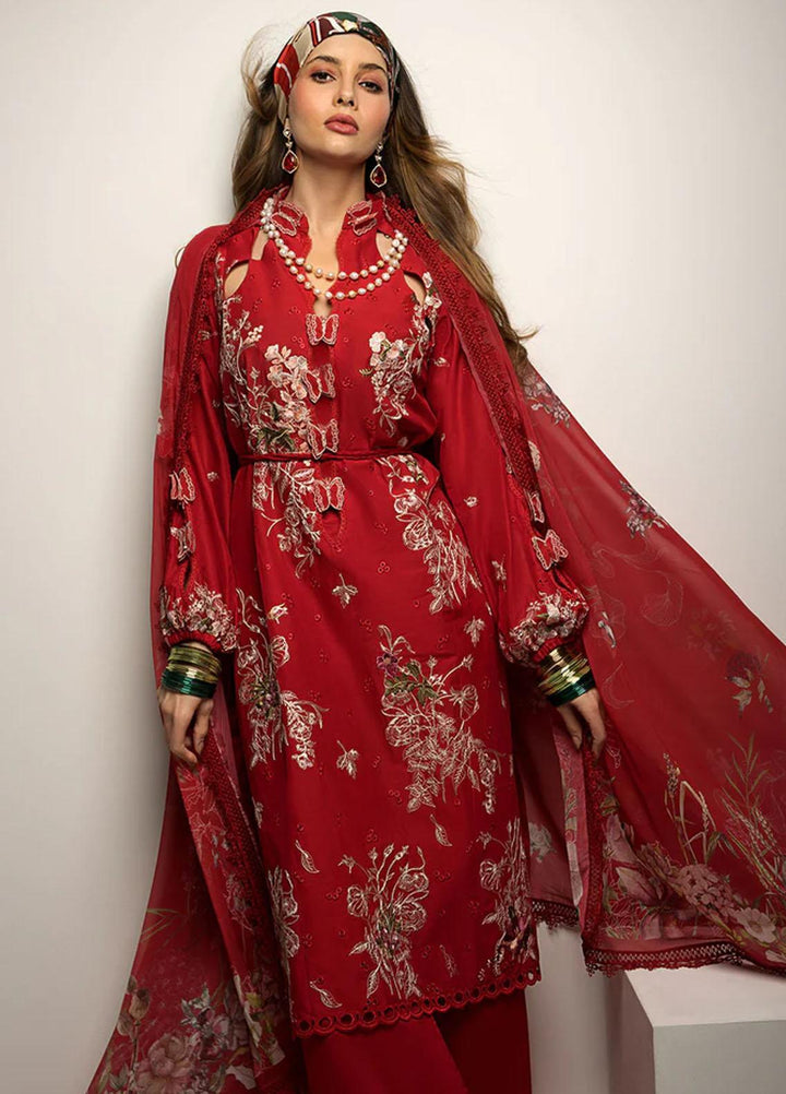 Sobia Nazir Embroidered Lawn Suits Unstitched 3 Piece SN23V 7A - Summer Collection