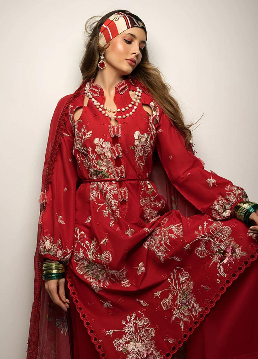 Sobia Nazir Embroidered Lawn Suits Unstitched 3 Piece SN23V 7A - Summer Collection