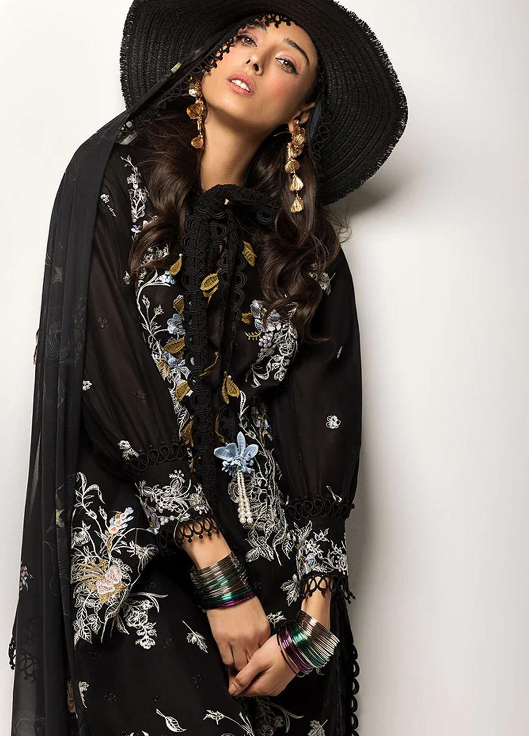 Sobia Nazir Embroidered Lawn Suits Unstitched 3 Piece SN23V 7B - Summer Collection