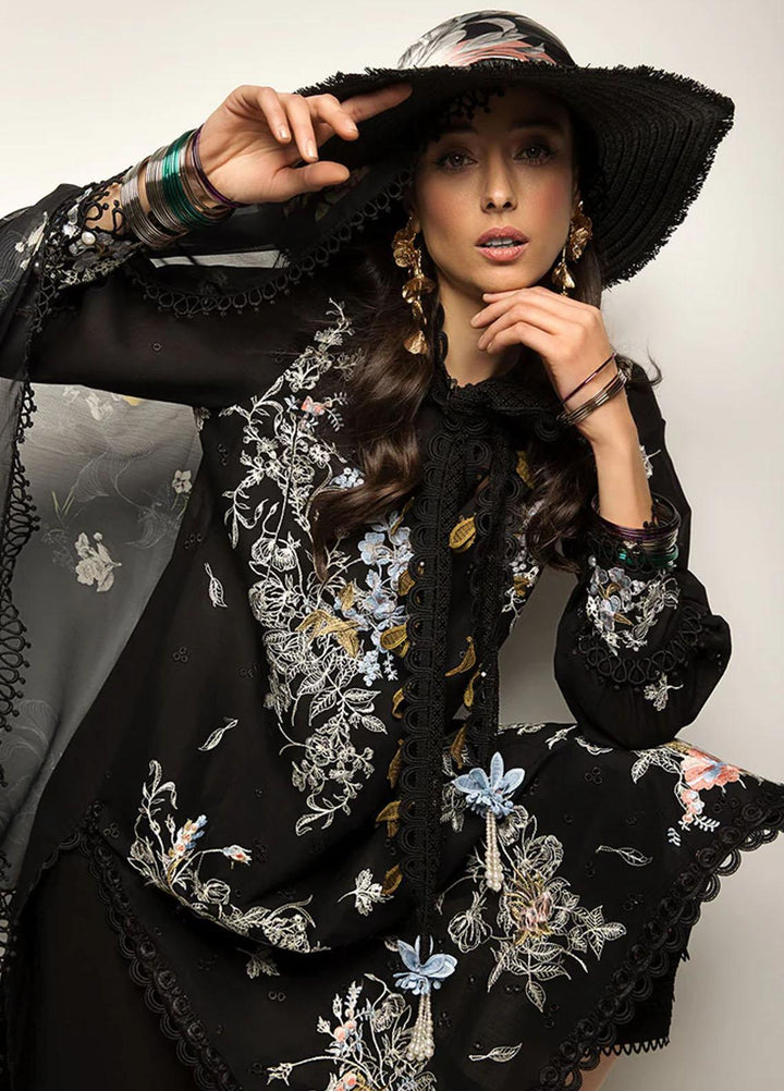 Sobia Nazir Embroidered Lawn Suits Unstitched 3 Piece SN23V 7B - Summer Collection