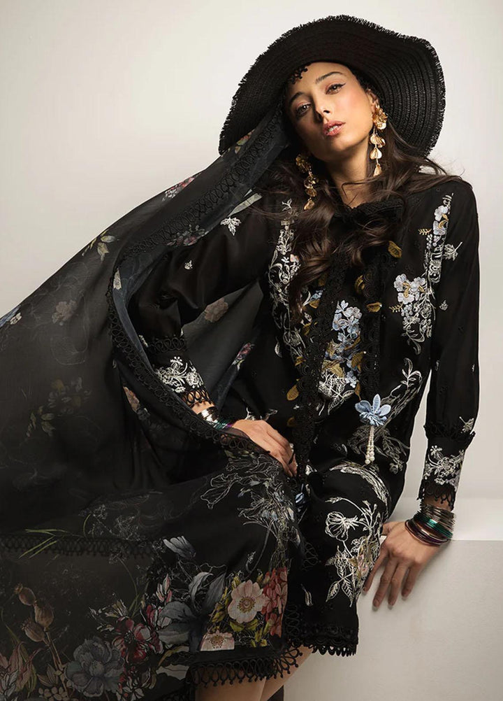 Sobia Nazir Embroidered Lawn Suits Unstitched 3 Piece SN23V 7B - Summer Collection