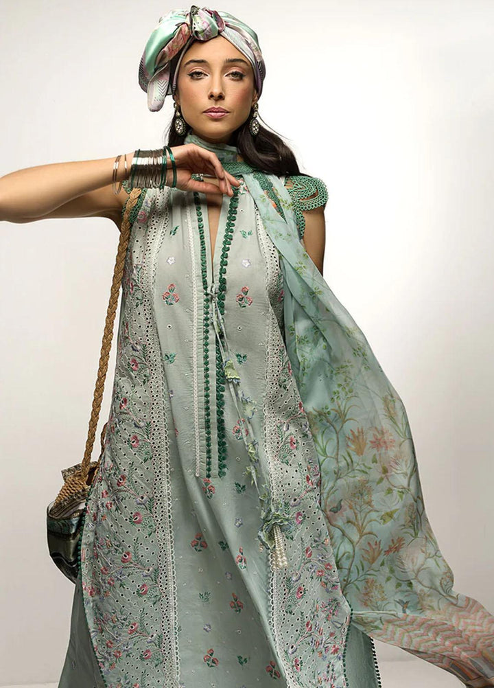 Sobia Nazir Embroidered Lawn Suits Unstitched 3 Piece SN23V 9A - Summer Collection
