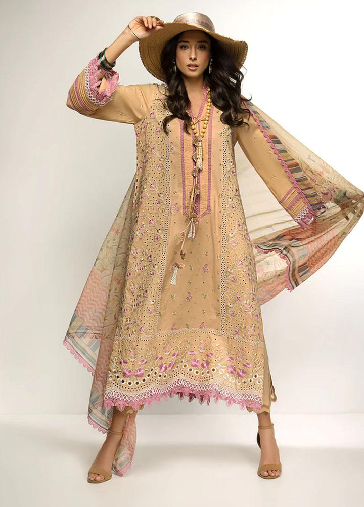 Sobia Nazir Embroidered Lawn Suits Unstitched 3 Piece SN23V 9B - Summer Collection