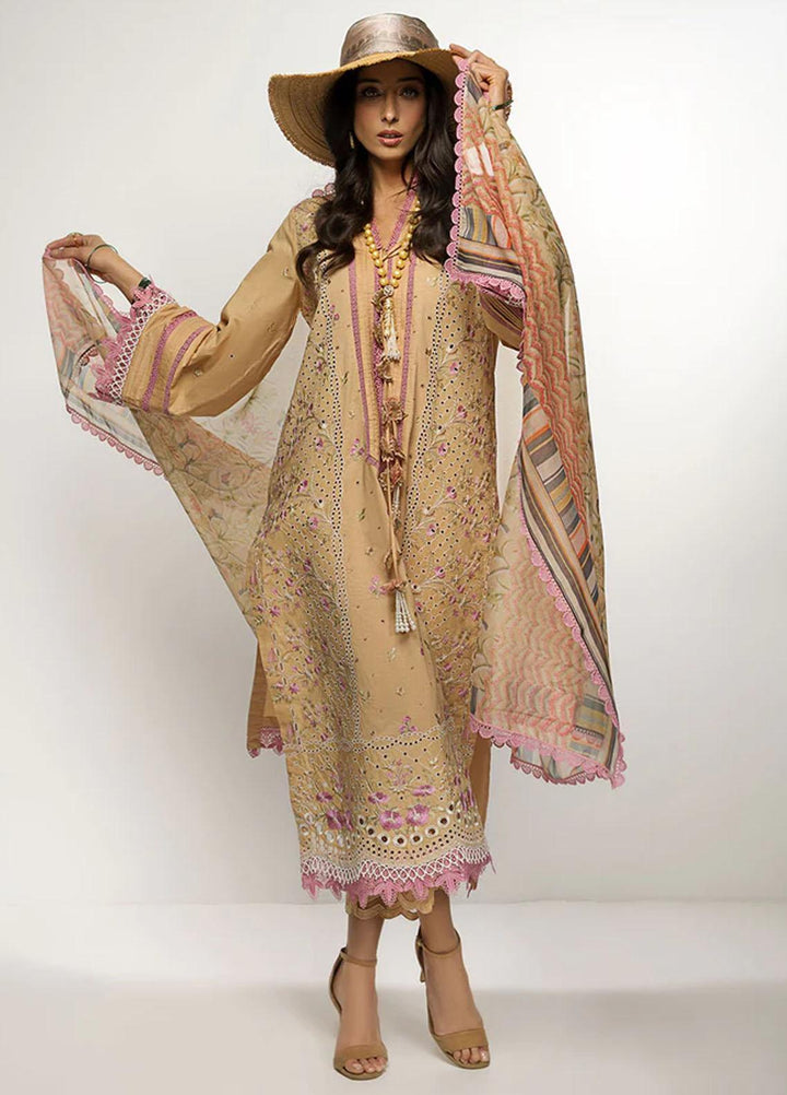 Sobia Nazir Embroidered Lawn Suits Unstitched 3 Piece SN23V 9B - Summer Collection