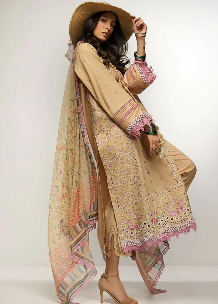 Sobia Nazir Embroidered Lawn Suits Unstitched 3 Piece SN23V 9B - Summer Collection