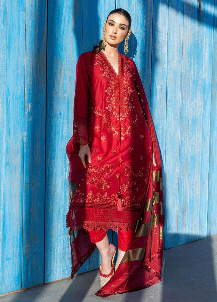 Vital By Sobia Nazir Embroidered Lawn Suits Unstitched 3 Piece SN22V 10A - Summer Collection