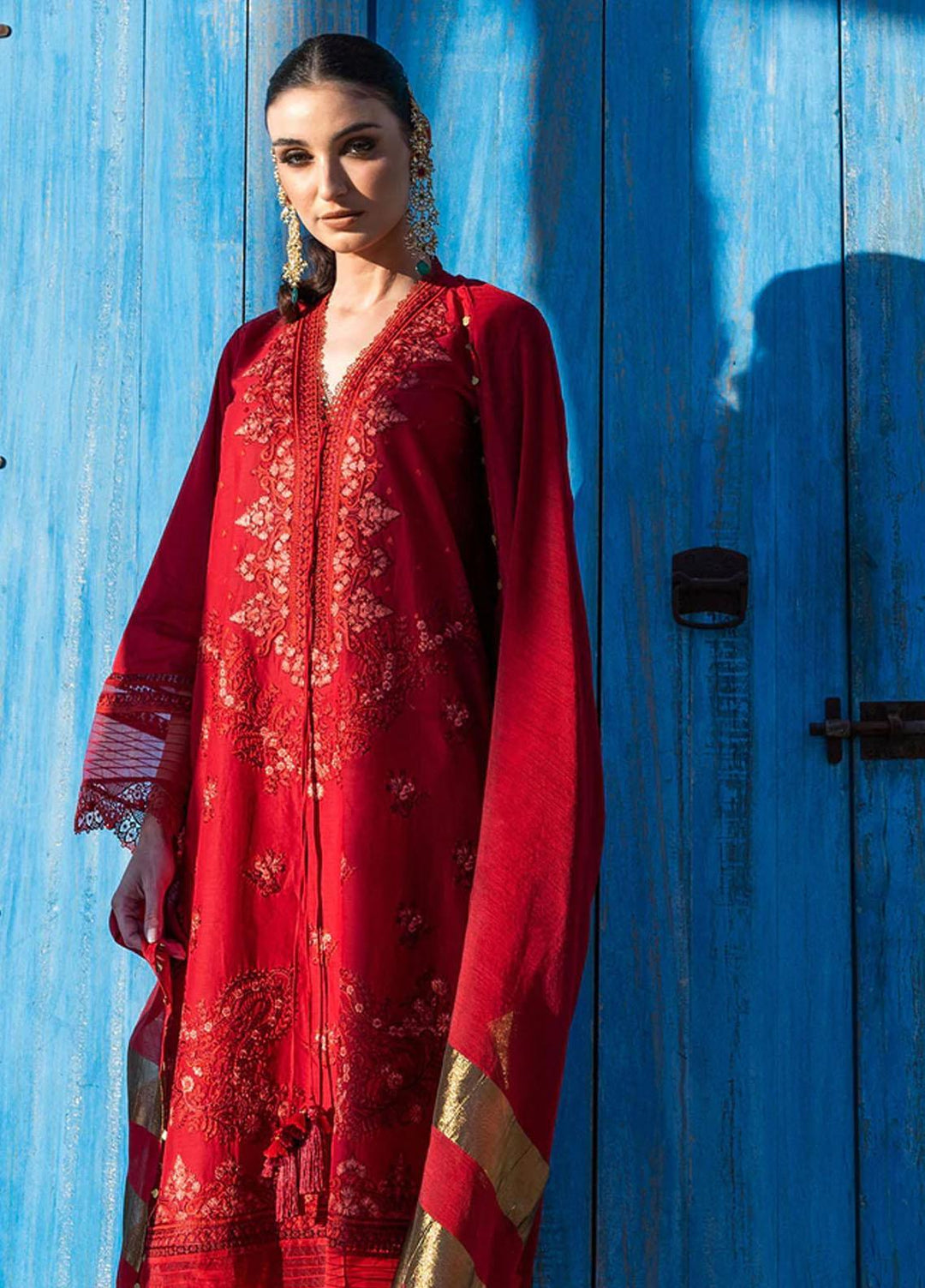 Vital By Sobia Nazir Embroidered Lawn Suits Unstitched 3 Piece SN22V 10A - Summer Collection