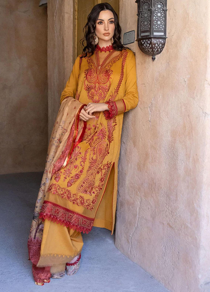 Vital By Sobia Nazir Embroidered Lawn Suits Unstitched 3 Piece SN22V 12A - Summer Collection