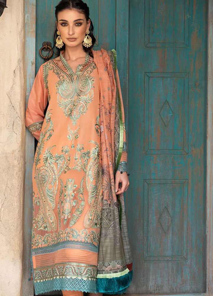 Vital By Sobia Nazir Embroidered Lawn Suits Unstitched 3 Piece SN22V 12B - Summer Collection