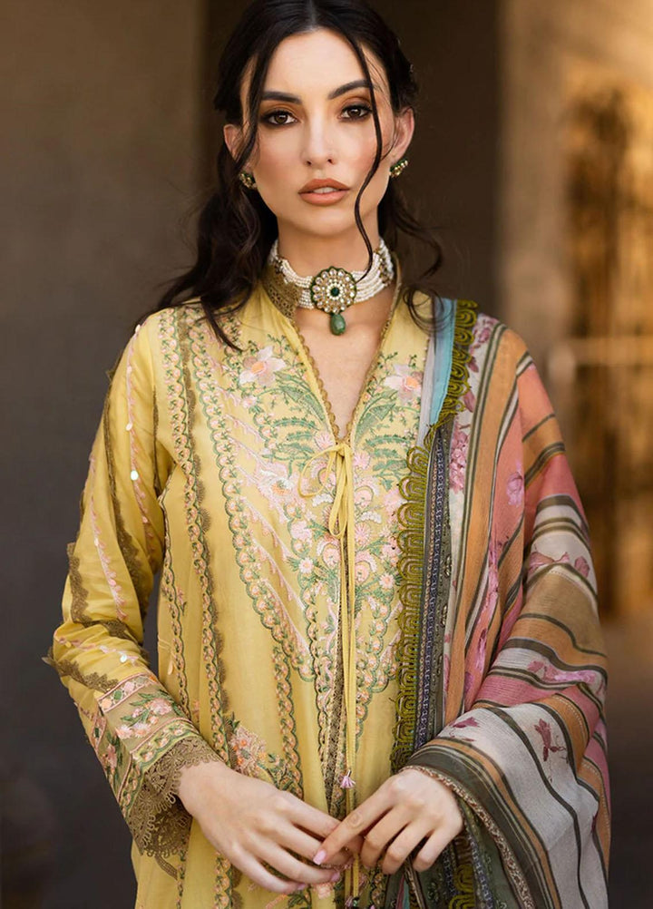 Vital By Sobia Nazir Embroidered Lawn Suits Unstitched 3 Piece SN22V 1B - Summer Collection