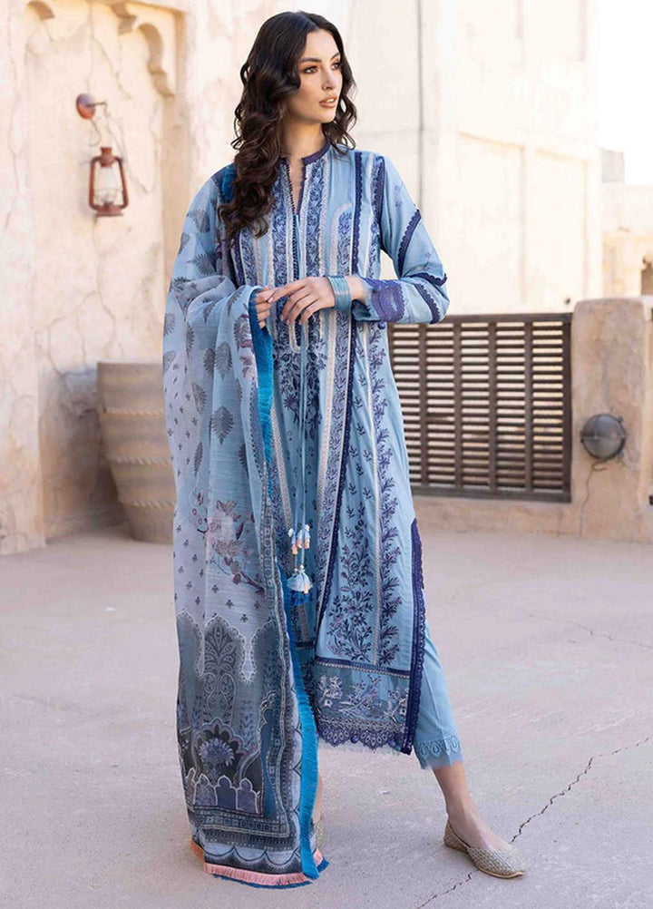 Vital By Sobia Nazir Embroidered Lawn Suits Unstitched 3 Piece SN22V 2B - Summer Collection