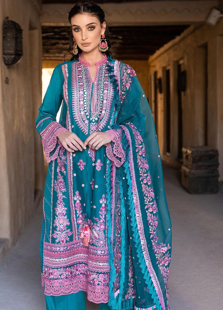 Vital By Sobia Nazir Embroidered Lawn Suits Unstitched 3 Piece SN22V 4A - Summer Collection