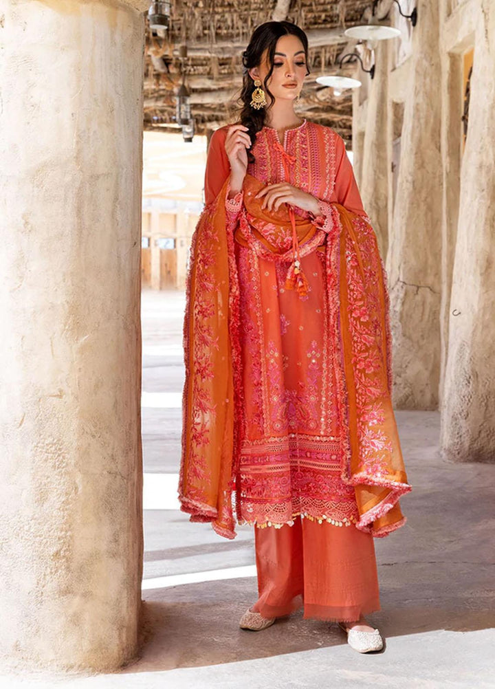 Vital By Sobia Nazir Embroidered Lawn Suits Unstitched 3 Piece SN22V 4B - Summer Collection