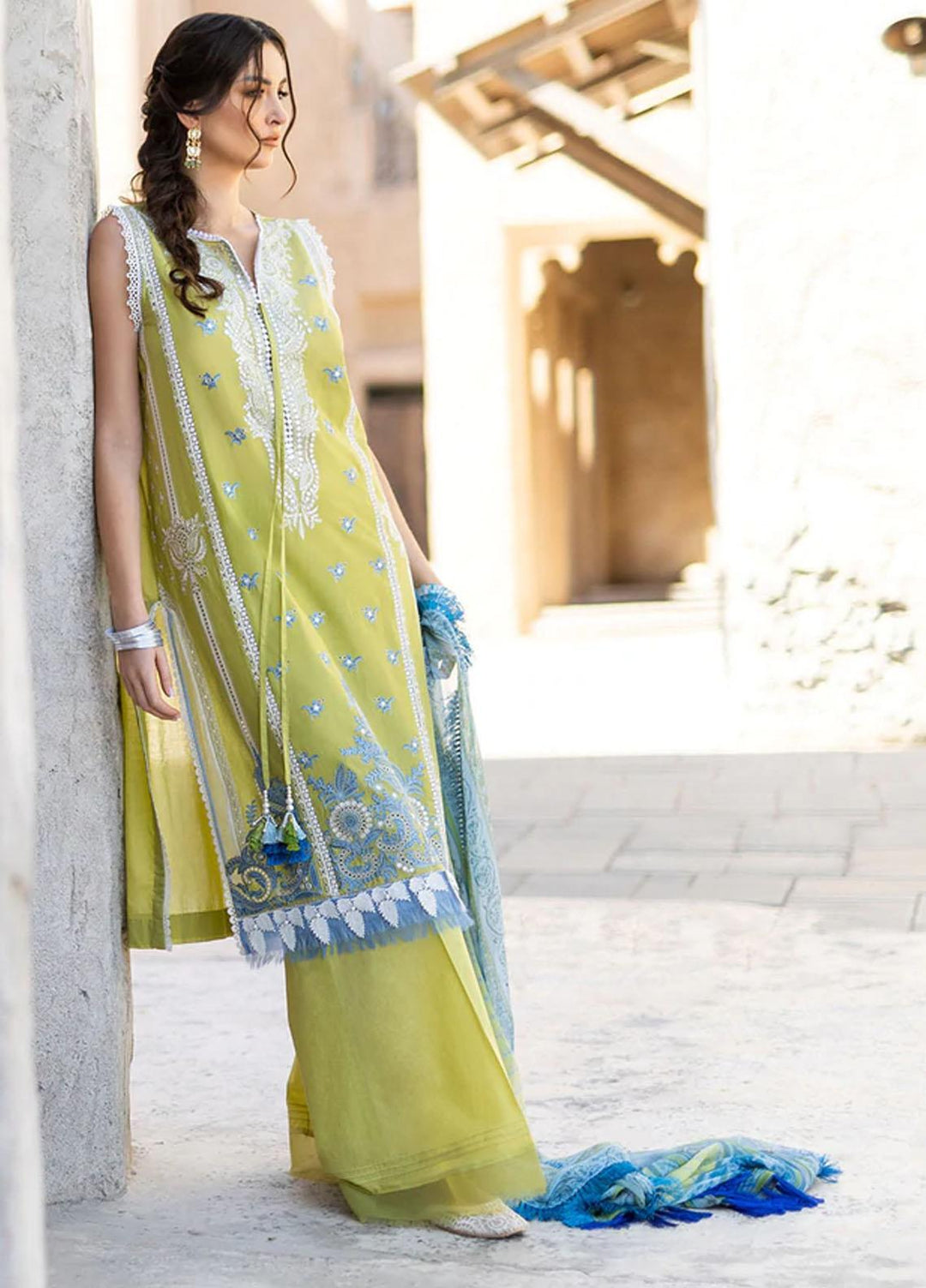 Vital By Sobia Nazir Embroidered Lawn Suits Unstitched 3 Piece SN22V 5A - Summer Collection