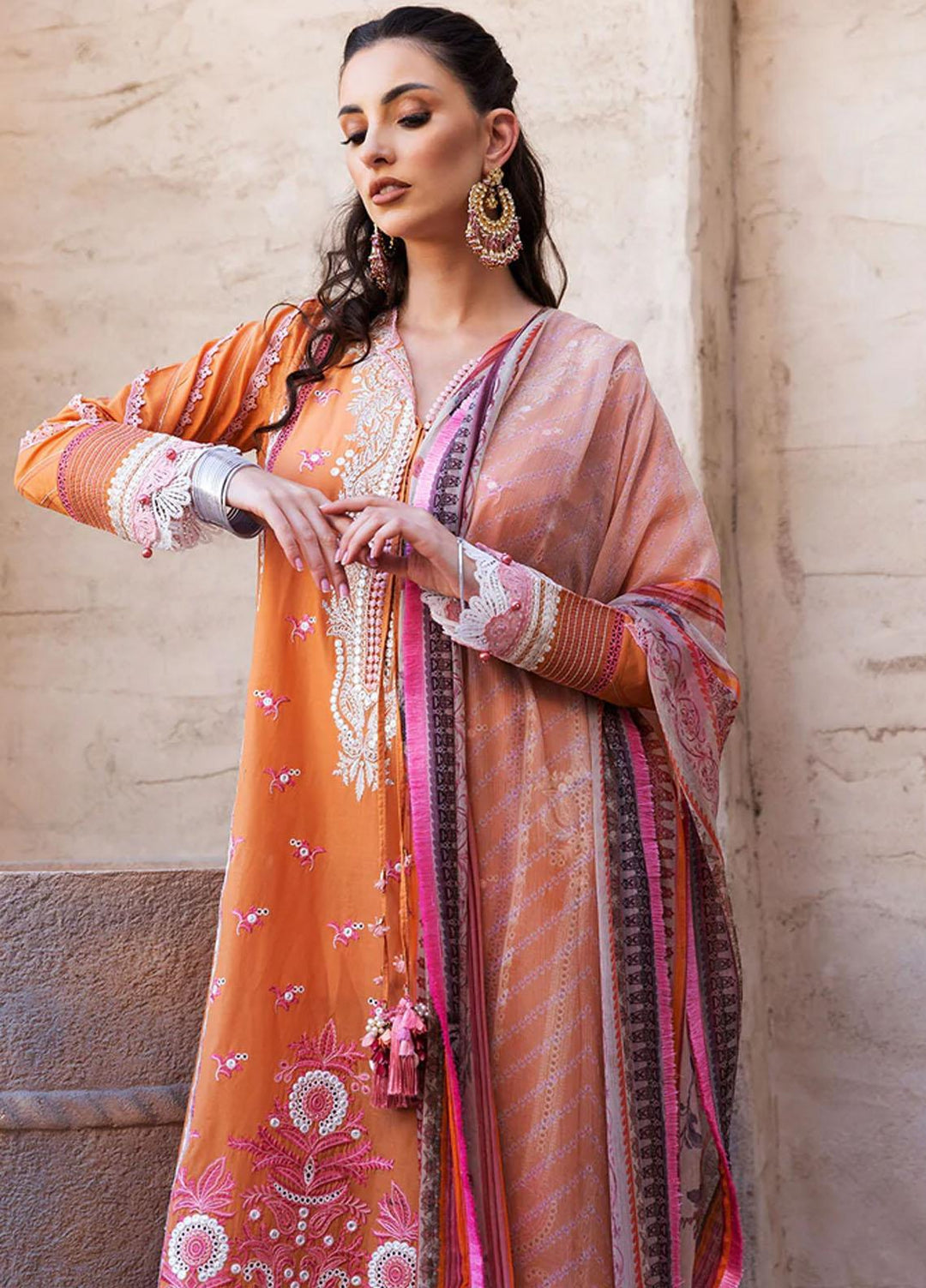 Vital By Sobia Nazir Embroidered Lawn Suits Unstitched 3 Piece SN22V 5B - Summer Collection