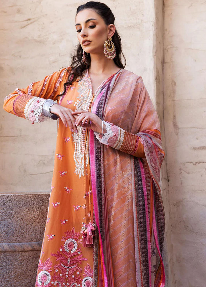 Vital By Sobia Nazir Embroidered Lawn Suits Unstitched 3 Piece SN22V 5B - Summer Collection