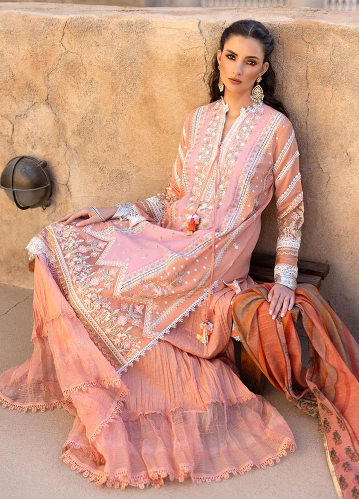 Vital By Sobia Nazir Embroidered Lawn Suits Unstitched 3 Piece SN22V 7A - Summer Collection