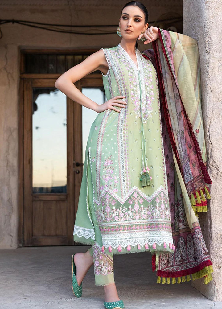 Vital By Sobia Nazir Embroidered Lawn Suits Unstitched 3 Piece SN22V 7B - Summer Collection