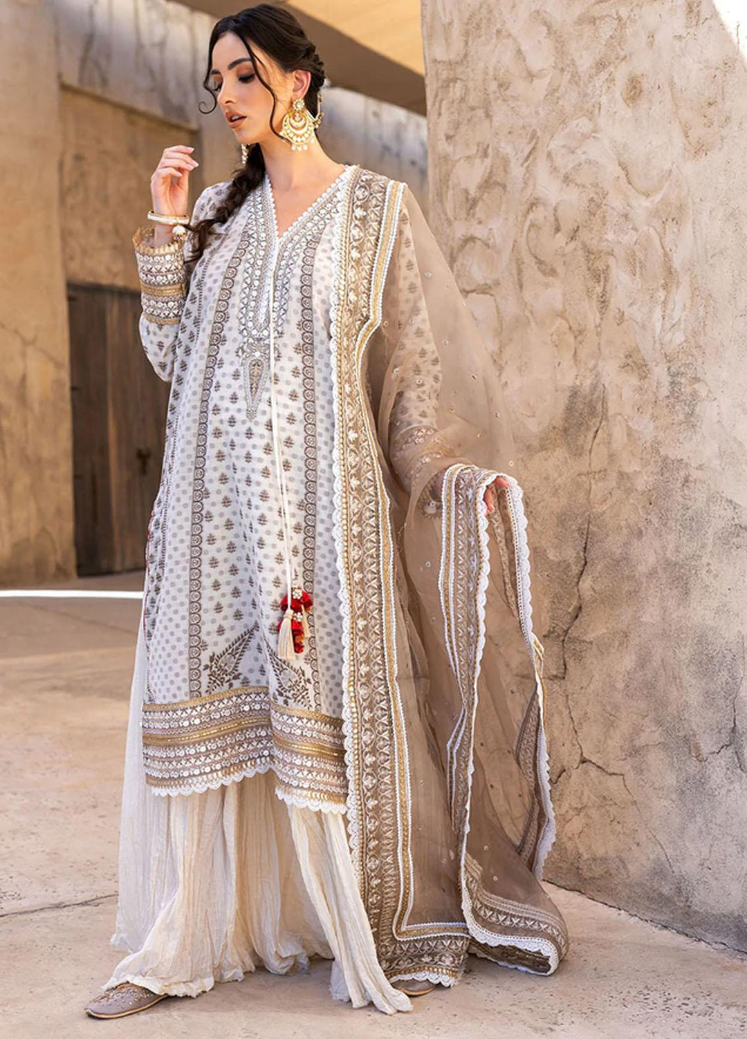 Vital By Sobia Nazir Embroidered Lawn Suits Unstitched 3 Piece SN22V 8A - Summer Collection