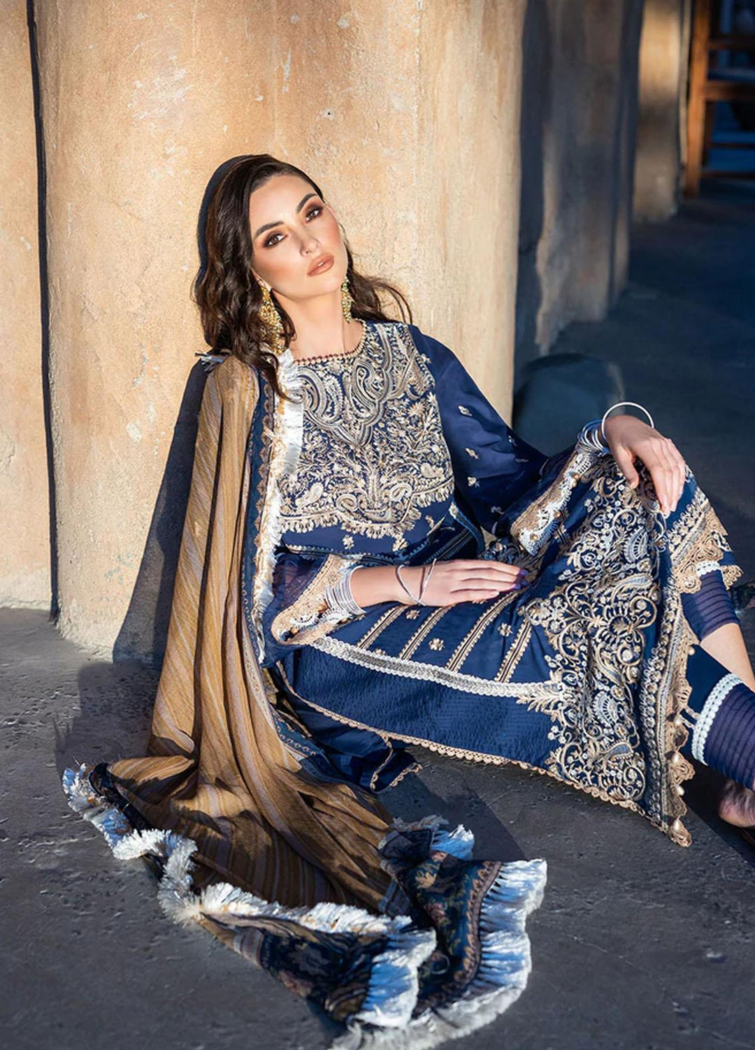 Vital By Sobia Nazir Embroidered Lawn Suits Unstitched 3 Piece SN22V 9B - Summer Collection