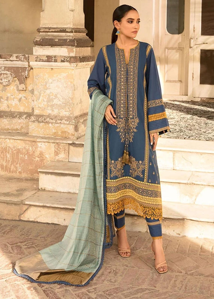 Vital By Sobia Nazir Embroidered Lawn Suits Unstitched 3 Piece SN21-V2 10A - Summer Collection