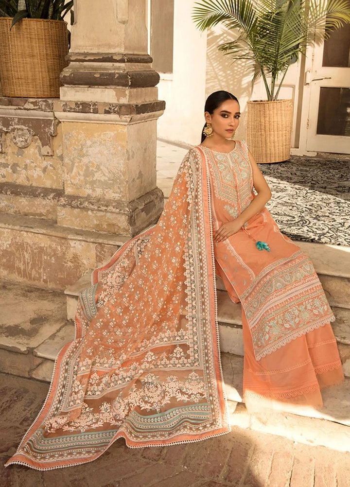 Vital By Sobia Nazir Embroidered Lawn Suits Unstitched 3 Piece SN21-V2 1A - Summer Collection