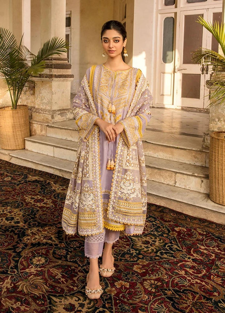 Vital By Sobia Nazir Embroidered Lawn Suits Unstitched 3 Piece SN21-V2 1B - Summer Collection