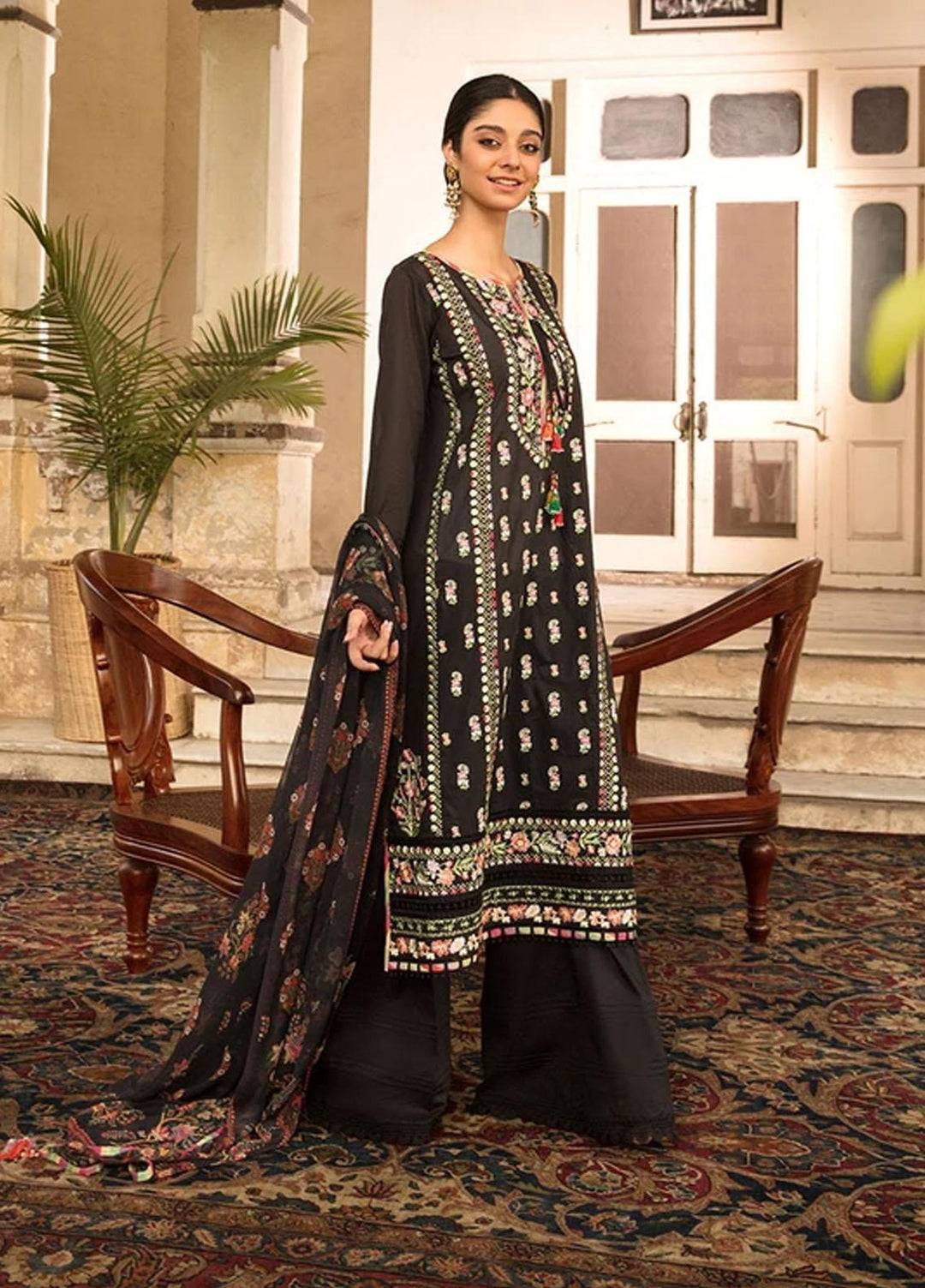 Vital By Sobia Nazir Embroidered Lawn Suits Unstitched 3 Piece SN21-V2 2A - Summer Collection